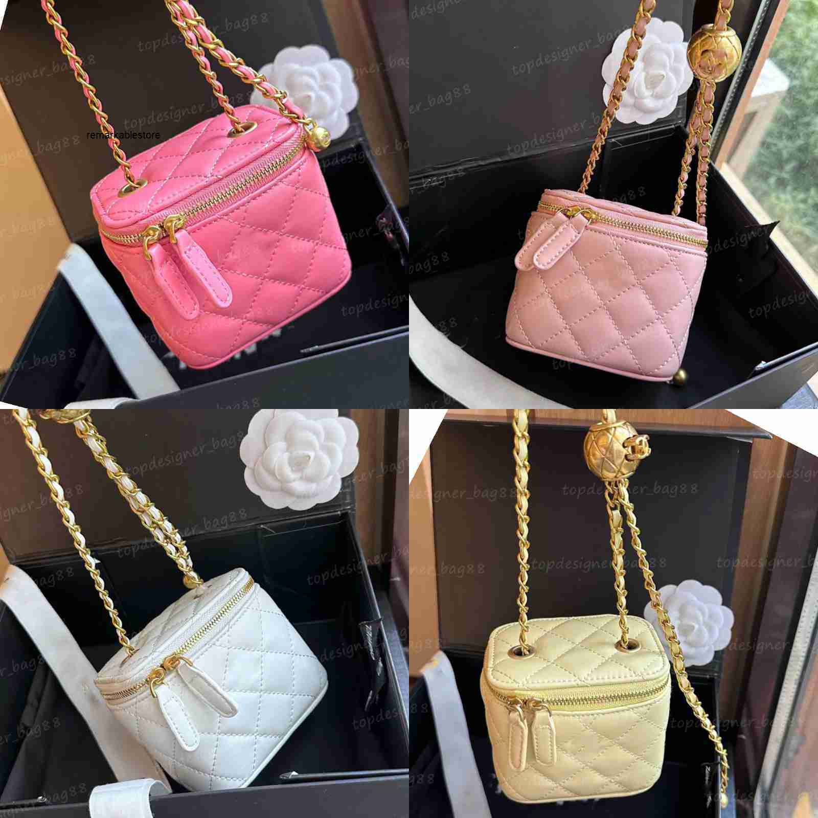 TOP Makeup bag cc Designer Micro Vanity Bag Mini Cosmetic Bag Crossbody Shoulder Designer Tiny Cosmetic Nano Make Up Bags Coin Purse Wallet width 11 cm 18cm