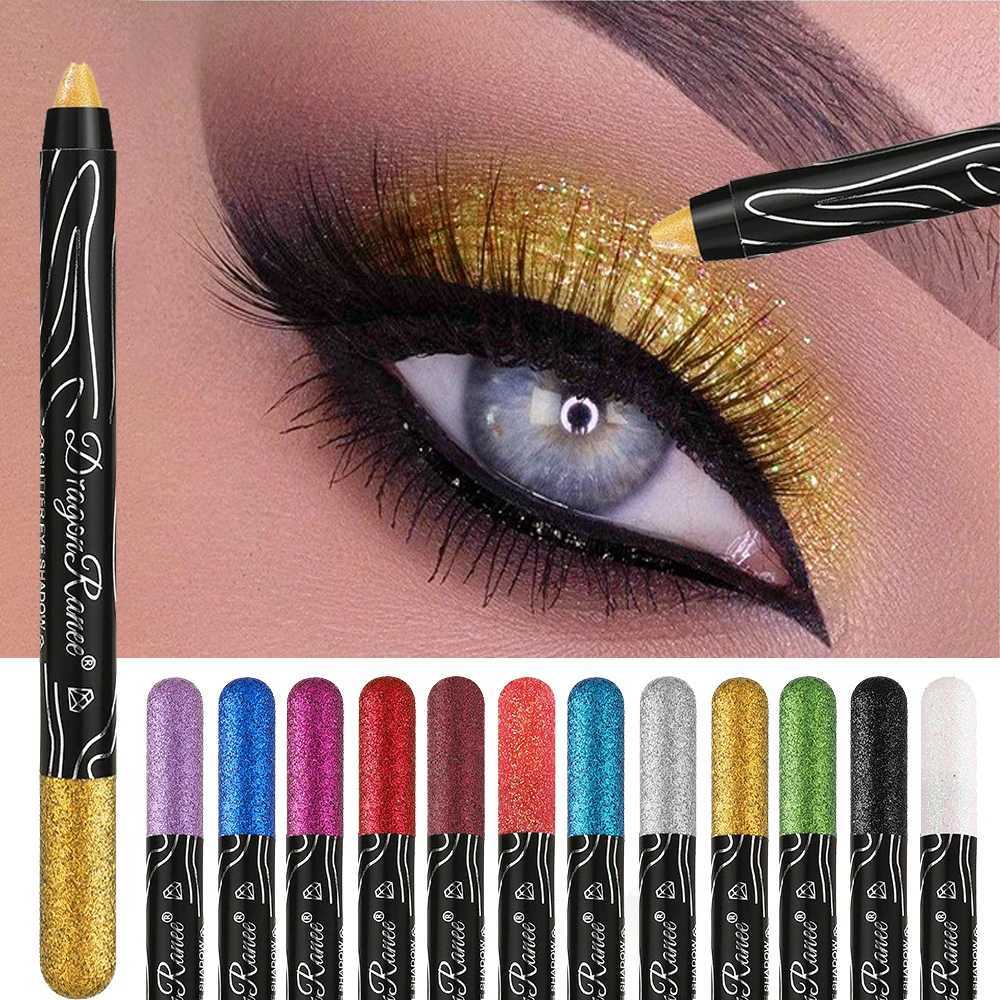 Metallic Golden Eyeshadow Pencil Glitter Silkworm Liner Pen Highlighter High Gloss Long Lasting Cream Eye Shadow Stick MakeupCL240812