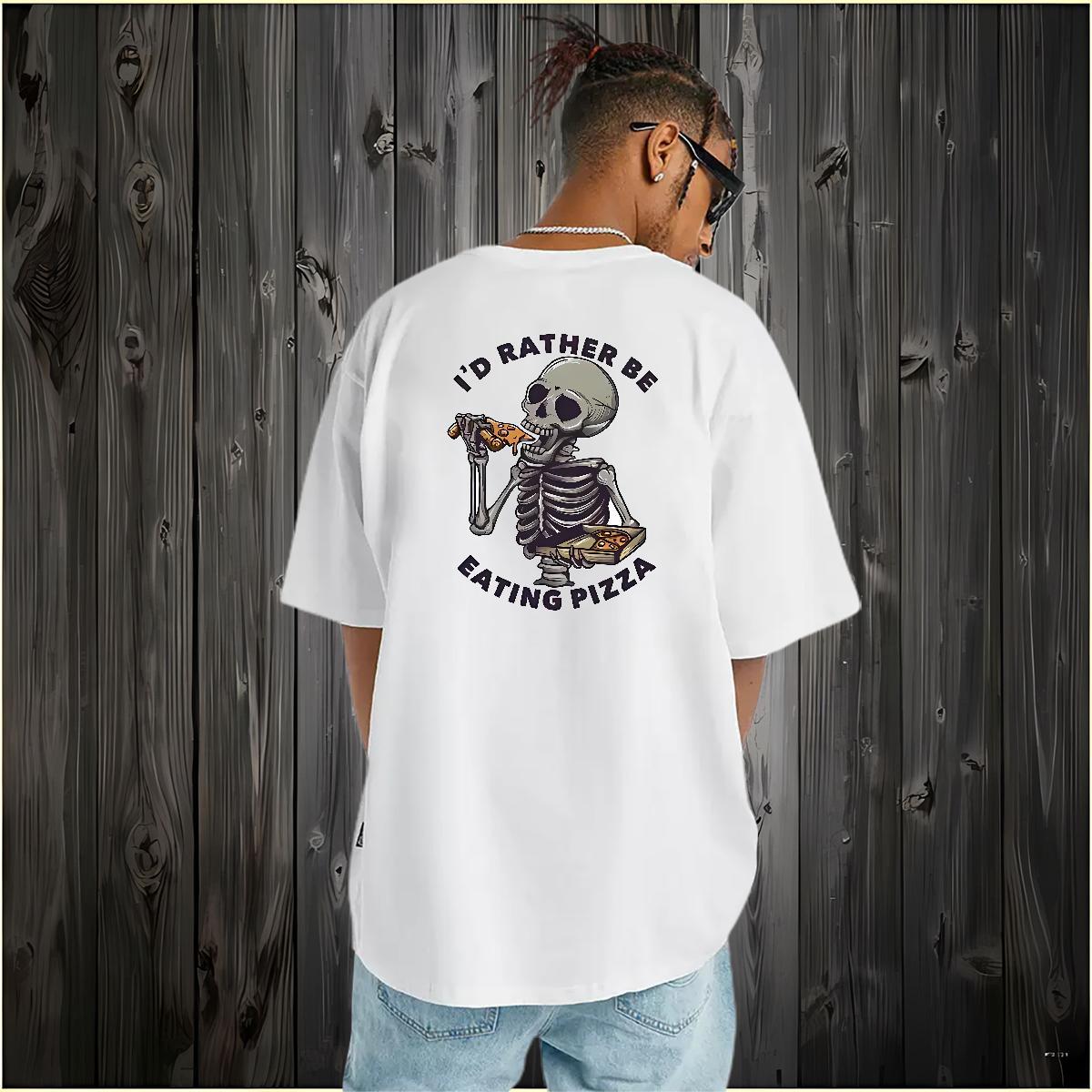 Fashion Man T Shirts halloween Tees 230g Cotton Hip Hop Brand Anime Crew Neck Tshirt for Man Woman