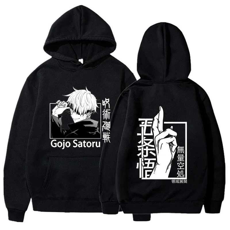 New Fashion Hoodies Funny Satoru Gojo Printing Hoodie Harajuku Sweatshirts Women Men Anime Long Sleeve ClothesXJ240812