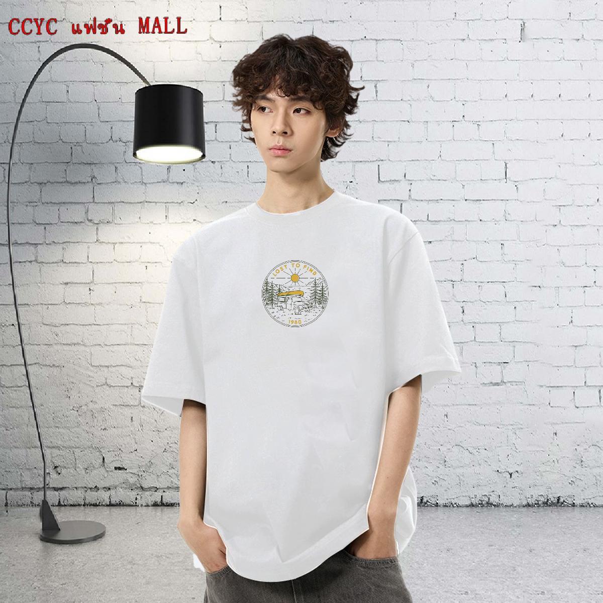 New Designer T-Shirts for Men car Tops 230g 100% Cotton Daily Wear Classic Custom Cartoon Breathable Crew Neck Couples T Shirts