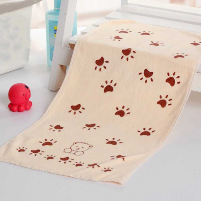 Cute baby cartoon animal heart-shaped printed bath towel newborn bath handle baby item absorbent dry swimsuit cotton towelW240810