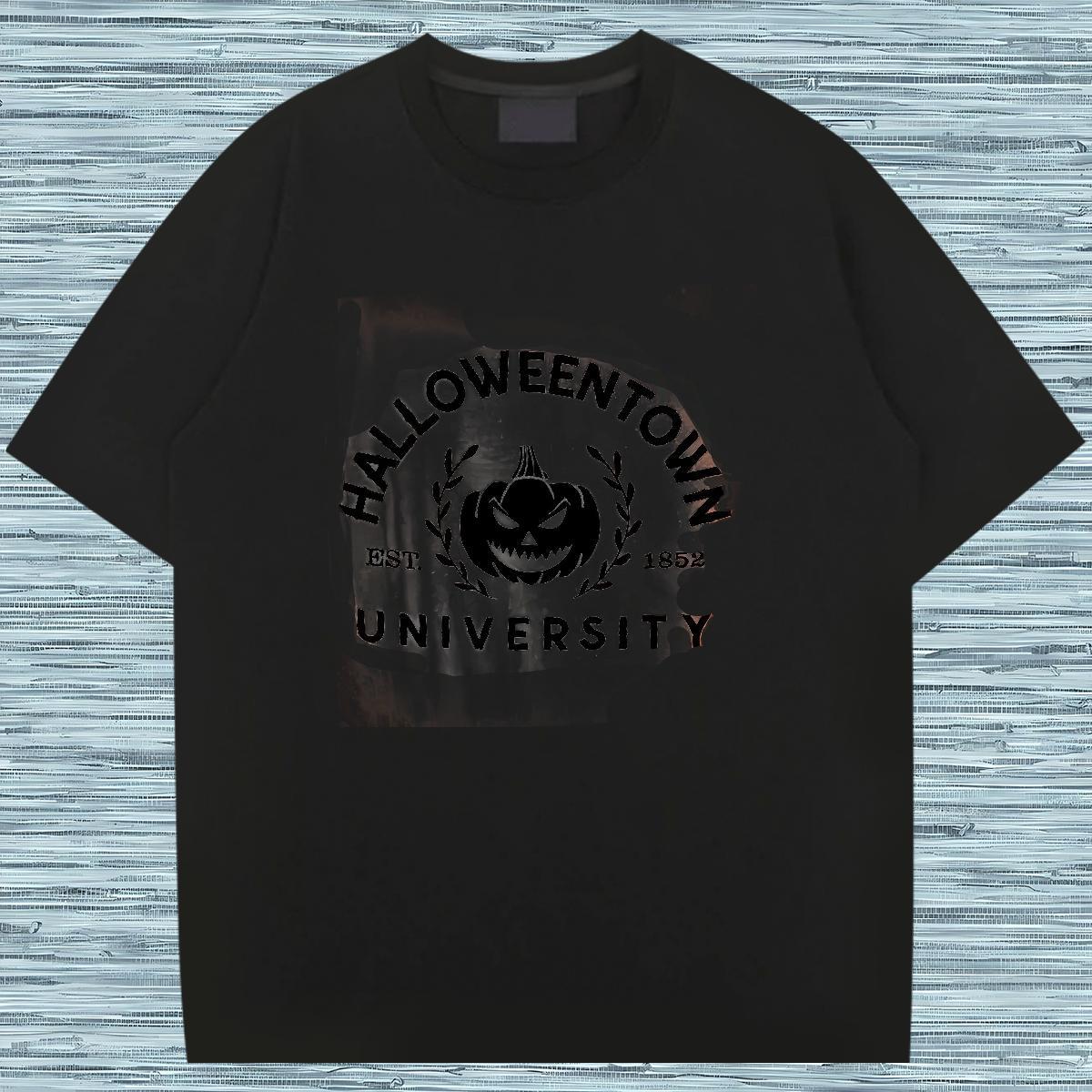 Popular Mens T Shirts pumpkin Pure Cotton Daily Outfit Oversized 230g Cotton Couples T Shirts Fashion Designer Top Tees