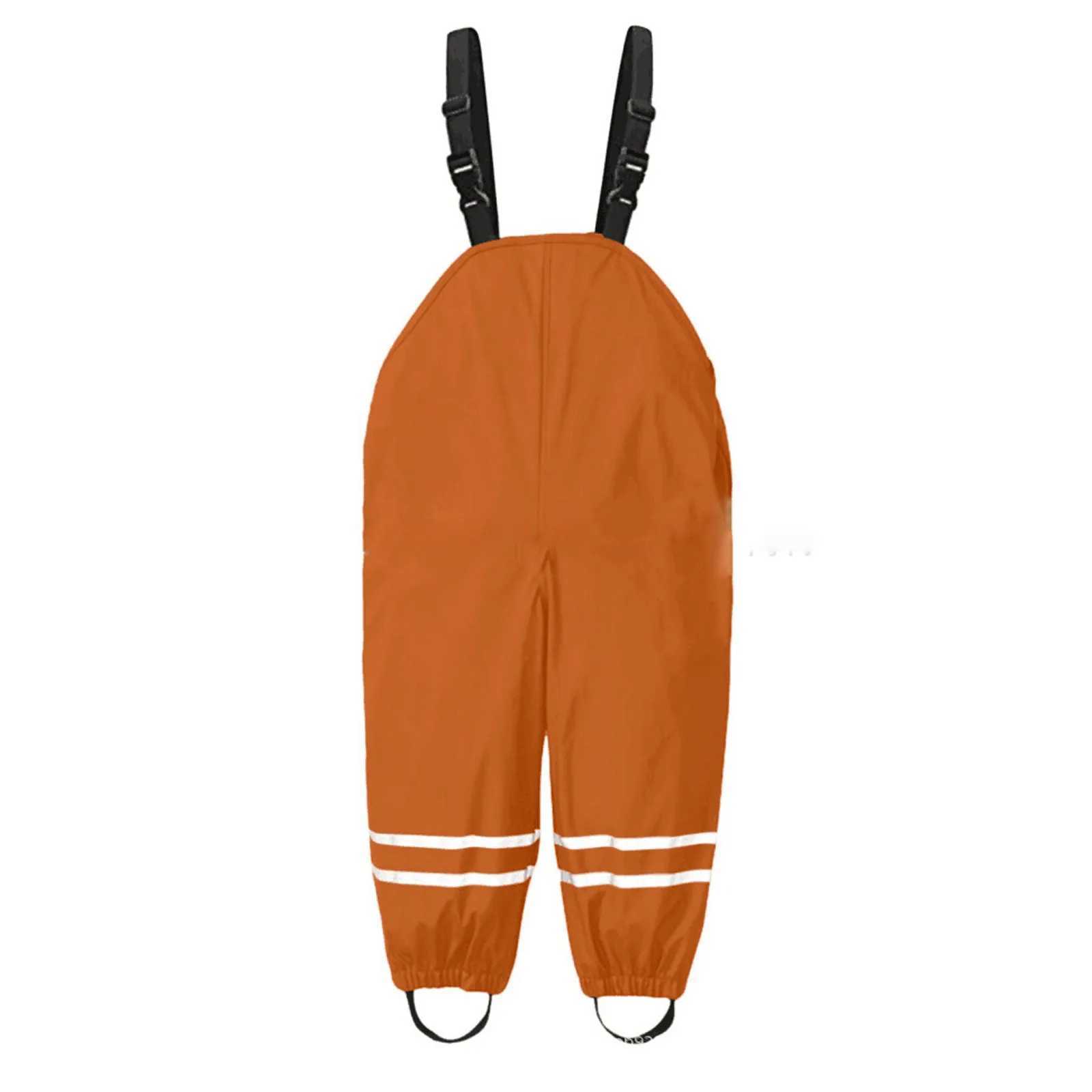 Toddler Kids Boys Girls Rain Dungarees Windproof Waterproof Mud Jumpsuit Clothes One piece rain pants waterproof and breathable Y240810