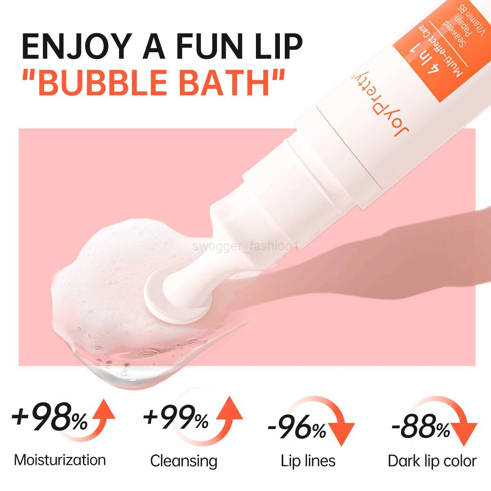 Bubble Lightening Dark Lip Balm Mask Gloss Oil Exfoliation Makeup Removal Face Care Beauty Health Lip Moisturizer Mask ProductsXJ240812