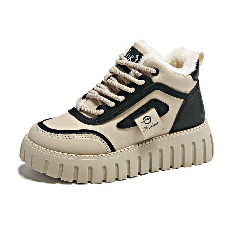 Ddmysports Korean Version Of Father S For Women Winter Plush Insulation High Top Instagram Trendy Student Casual Sports Cotton Shoes ZY Outdoor Shoes