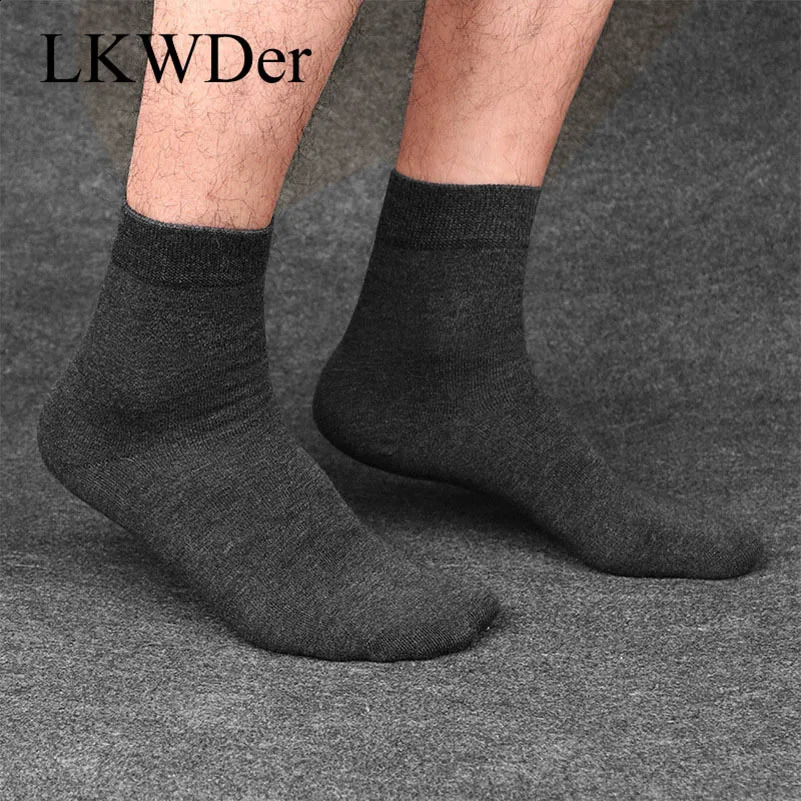 LKWDer 5 Pairs Mens Socks 98% Cotton High Quality Socks Men Large Big Plus Size 495051 Casual Business Sock Calcetines Hombre 240812