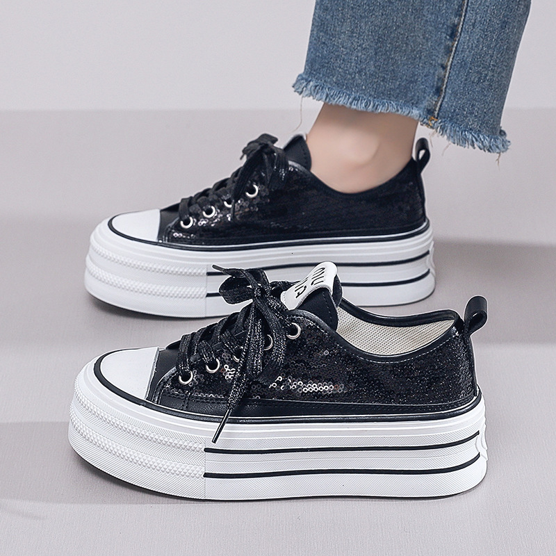 Ddmysports Canvas Women S Summer New Student Korean Edition Instagram Versatile Thick Sole Board Spring Casual Shoes BR Outdoor