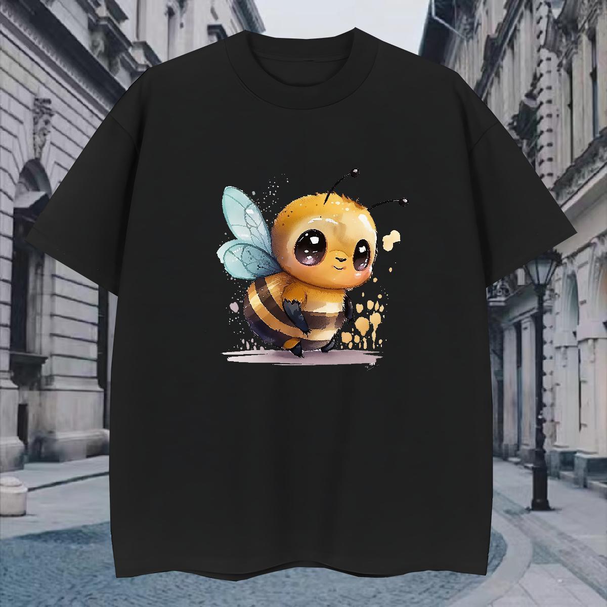 Designer T-Shirts for Men Short Sleeve O-Neck Street Casual Plus Size Cartoon 100% Cotton 230g Tshirts 2024 Designer Clothings