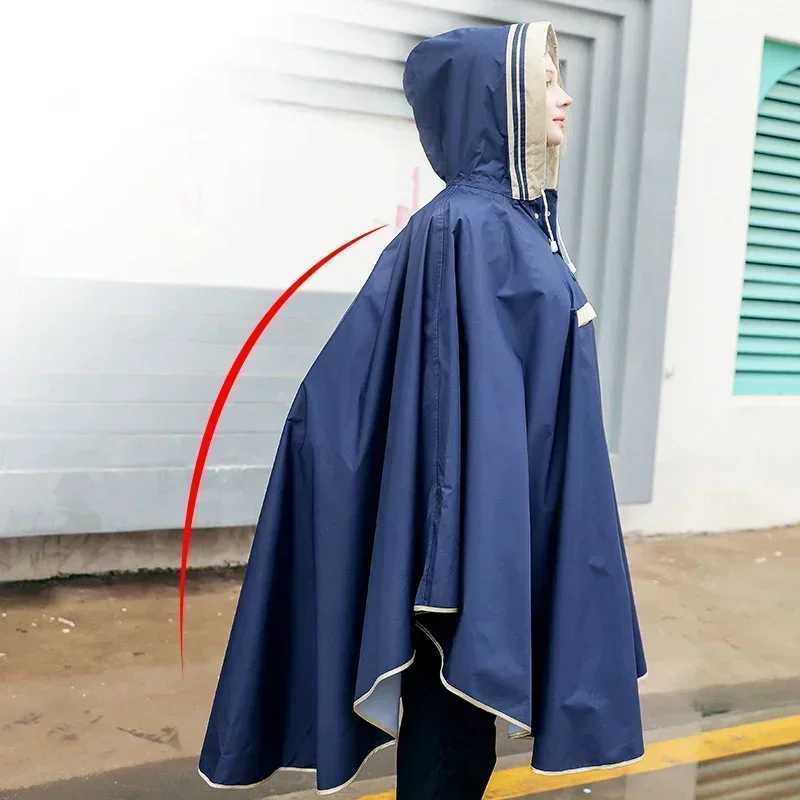 Parent-child Raincoat Kids for Girls Boys Waterproof Hooded Impermeable Kids Ponchos Rain Suit Rainwear with Space for Schoolbag Y240810