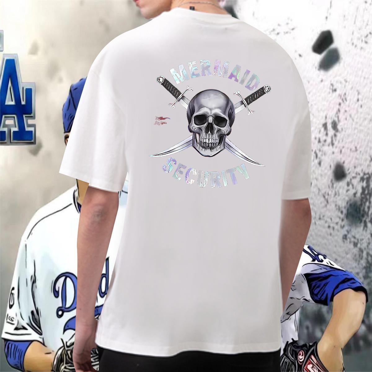 Designer Fashion T-Shirts sword Clothes 230g Cotton Street Casual Comfortable Custom Cartoon Breathable Short Sleeve Men Tops Tees