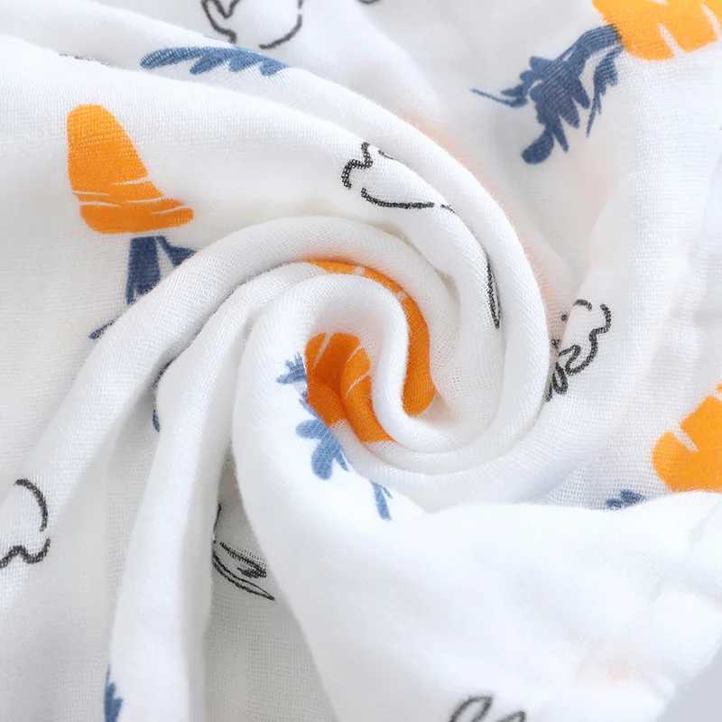 Baby bath towel for boys and girls 100% pure cotton baby towel blanket suitable for newborn baby bath towels 6-layer high-dimensional towel baby bath 
