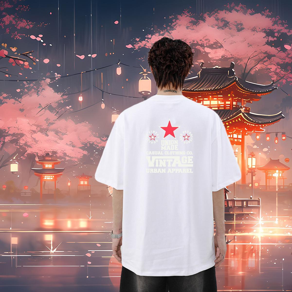 New Arrival T-Shirts letter Polos 100% Cotton 230g Outdoor Comfortable Oversized 4XL Short Sleeve Soft Mens Tshirts