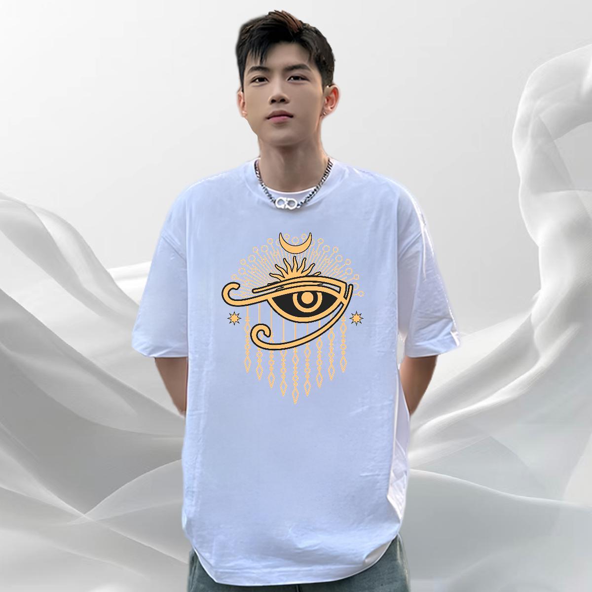 Custom T-Shirts logo Tshirts 230g 100% Cotton Outdoor High Quality White Plus Size Short Sleeve O-Neck Men Tshirts