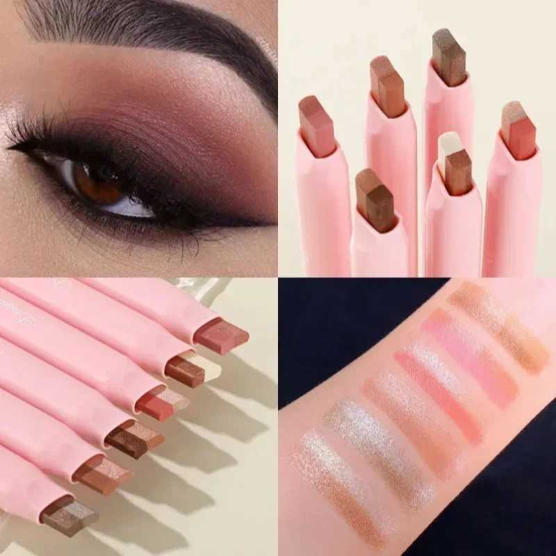 2 Colors Brightening Flash Highlighter Eyeshadow Stick Pearl Eyeliner Pencil Eyes Head Waterproof Lying Silkworm Pen CosmeticCL240812