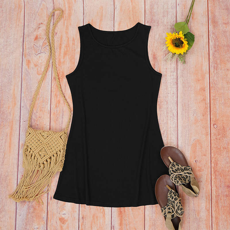 New Little Black Group Womens Tank Top Dress Sexy Dress Polka Point Chiffon Long Sleeve Dress Sexy Short Novelty Denim Dress Pregnant Womens Dress