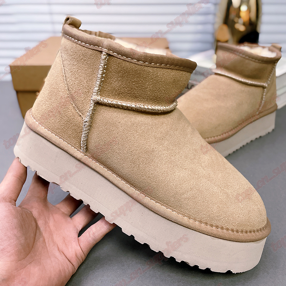 Womens Classic Designer boots ultra mini platform snow boot Tasman booties women Winter Warm Wool Shoes outdoor Tazz Suede Shearg platforms Slipper ie