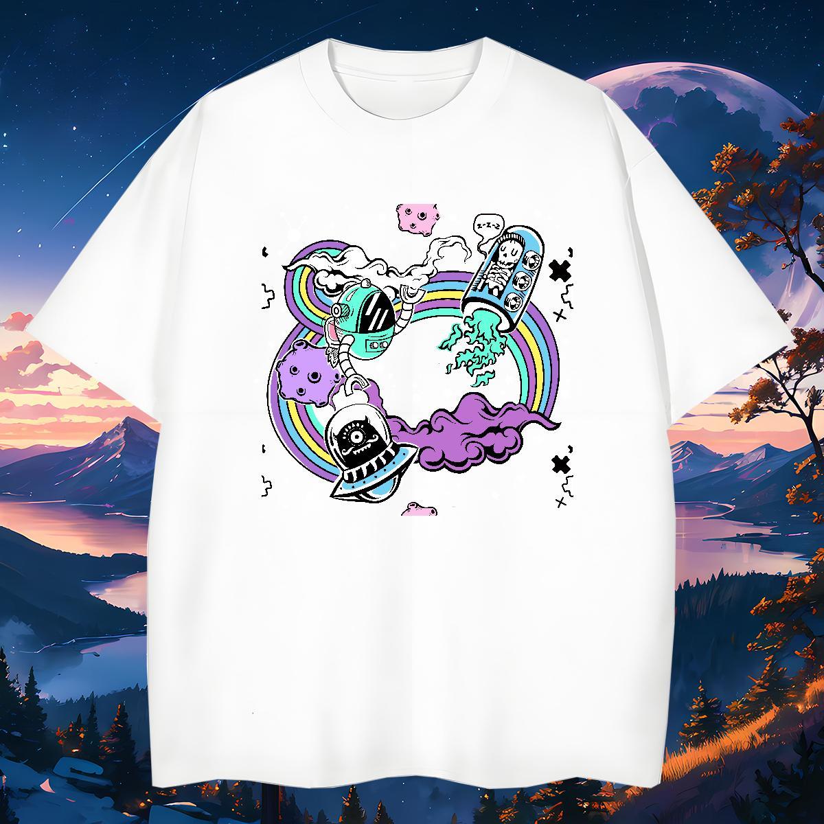 Wholesale Men Tops Tees ET 230g 100% Cotton Home Outdoor Pure Cotton T Shirt For Man Custom Print Oversized DIY Customized Tees Shirts