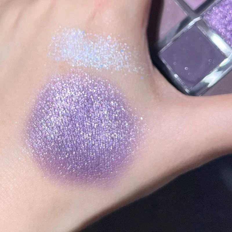 Smoke Purple Eye Shadow Palette Long Lasting Glitter Pearly Eyeshadow Starry Blue Mysterious Korean Eye Makeup Palette CosmeticsCL240812