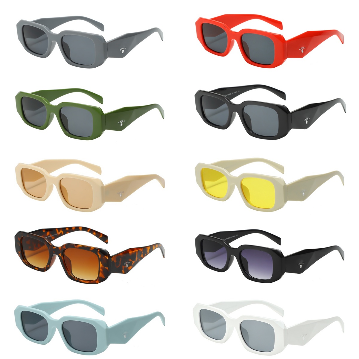 with box Square black frame Sunglasses Women Designer Luxury Man Women SunGlasses Classic Vintage Outdoor Sun glasses top