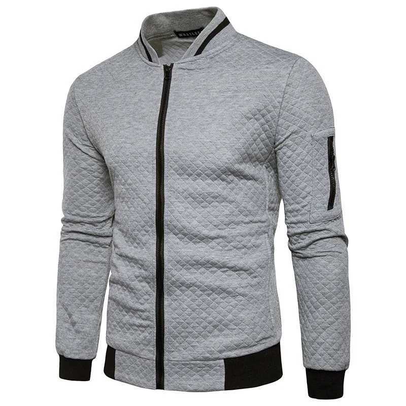 Mens sports shirt with zipper pocket thin pure color half track suit casual outdoor hoodie long sleeved jacketW240724