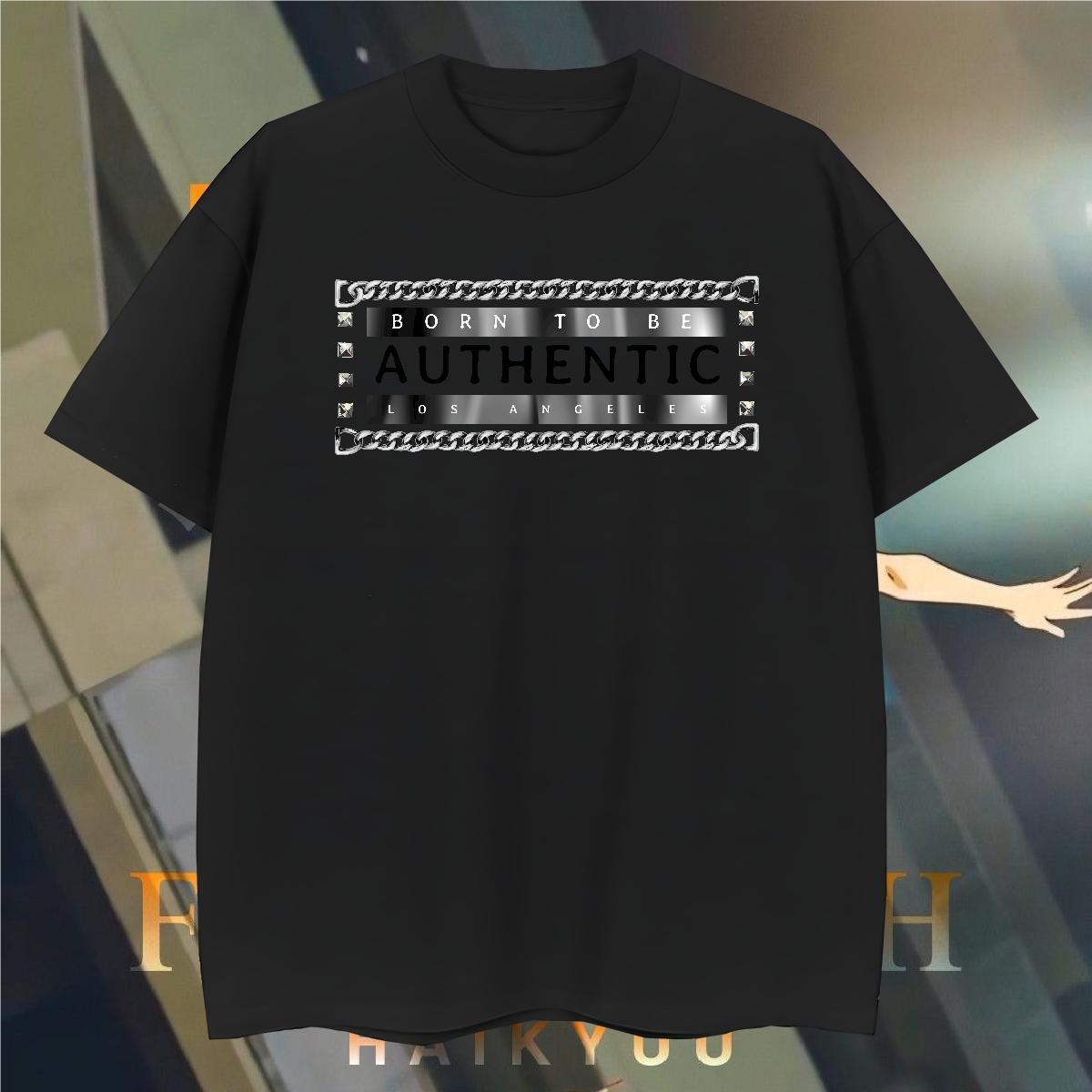 TOP Quality Men Tshirts letter 230g Cotton Home Outdoor Breathable Soft T-Shirts Customized Print Brand Clothings
