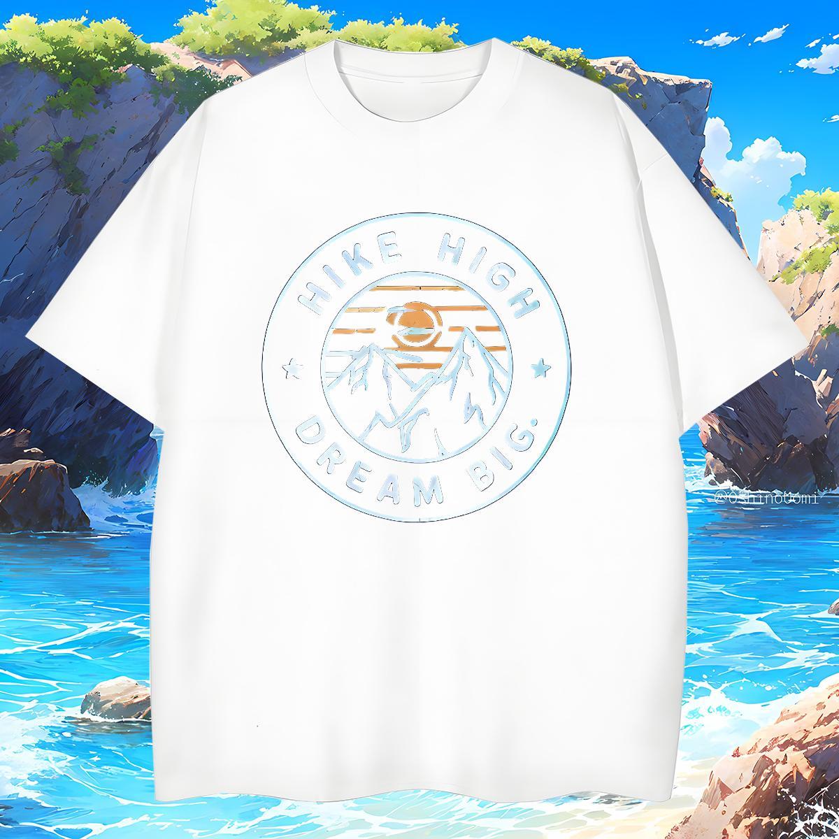 Loose Fit Men Clothes T-Shirt sun 230g Pure Cotton High Street Hip Hop Breathable Crew Neck Man T Shirts DIY Printed 2024 Summer Tees Shirts
