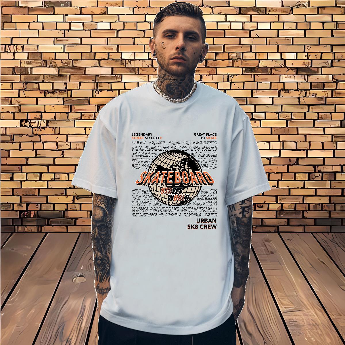 Cool Design Tshirt for Man Woman letter 100% Cotton 230g Spring Summer Short Sleeve Soft T-Shirts for Men Oversized 4XL 2024 DIY Wear
