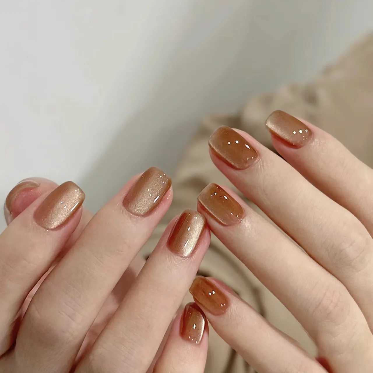 30 pieces/box Handheld Phototherapy Nail Bursting Redbook Online Celebrity with Same Nail Patch Manicure Tool Fake Ongles W240810