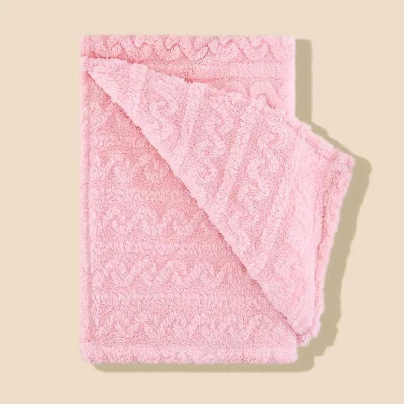 Childrens blanket lightweight comfortable solid color taffeta baby blanket super soft newborn swaddle blanket warmW240810