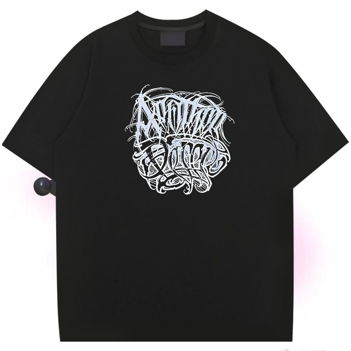 New Designer T-Shirts The Cross Tees Shirts 100% Cotton 230g Hip Hop Unisex Skull Pure Cotton Men Clothes T-Shirt