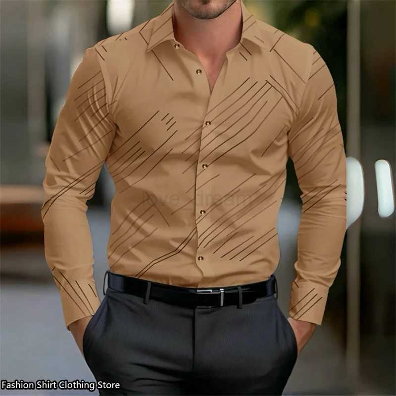 10 color mens shirt long-sleeved business office clothing loose and comfortable fabric fashion trend super large size XS-6XLXJ240812