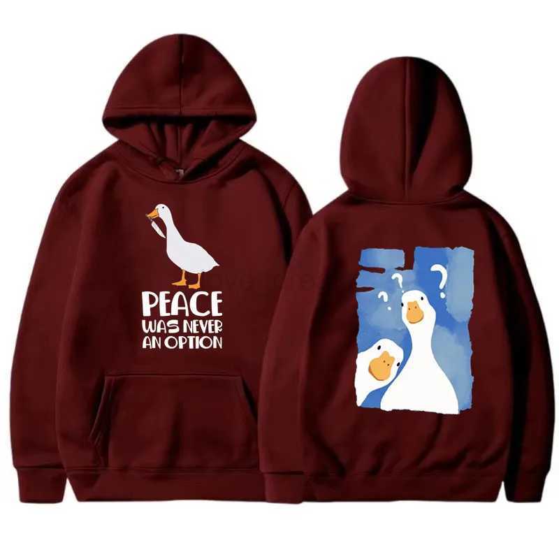 Fashion Male and female couples Cute duck print Hoodie Casual Hoodies Pullovers Sweatshirts Mens Top Color Hoodies SweatshirtXJ240812