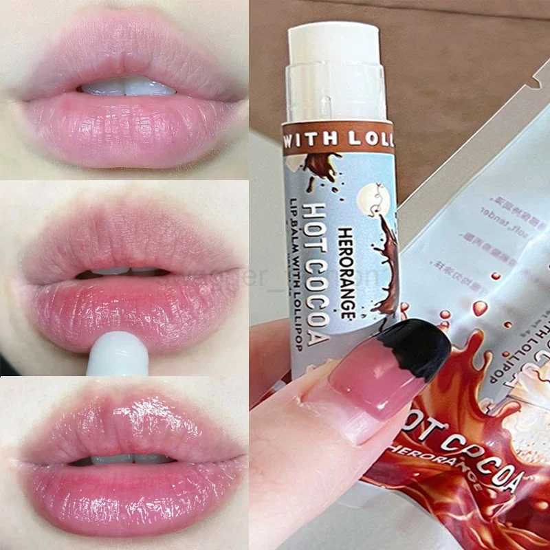 Cute Fruit Lip Balm Moisturizing Clear Lip-Primer Mask Jelly Tinted Gloss Stick Lighten Lines Plump Lip Care Makeup CosmeticsXJ240812