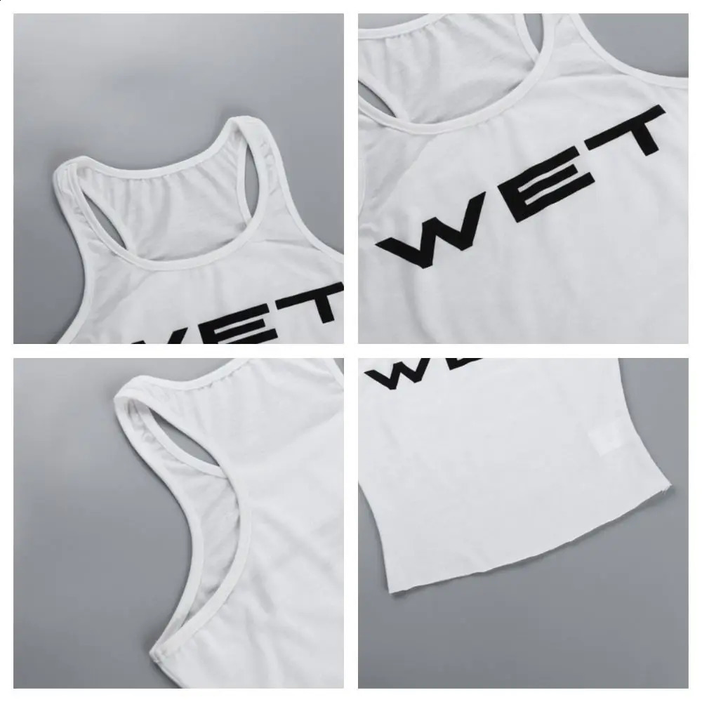 Hip Hop Harajuku Sleeveless Tank Top Vintage Y2K Printed Letters Streetwear Chic Emo Crop Tops 240812