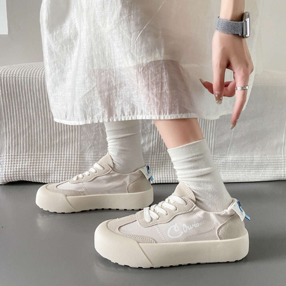 Ddmysports Summer New Breathable Little White Casual Big Ead Versatile Korean Board Thick Sole Matsuke Shoes Female R Outdoor
