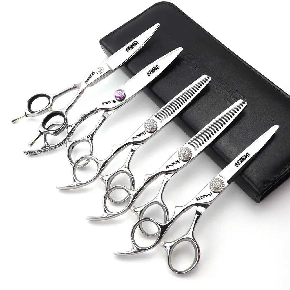 SHARONDS Professional Hairdressing Scissors Hairdresser Dedicated Clippers 440C Japanese Steel Barber specialized Hair Scissors CL240812