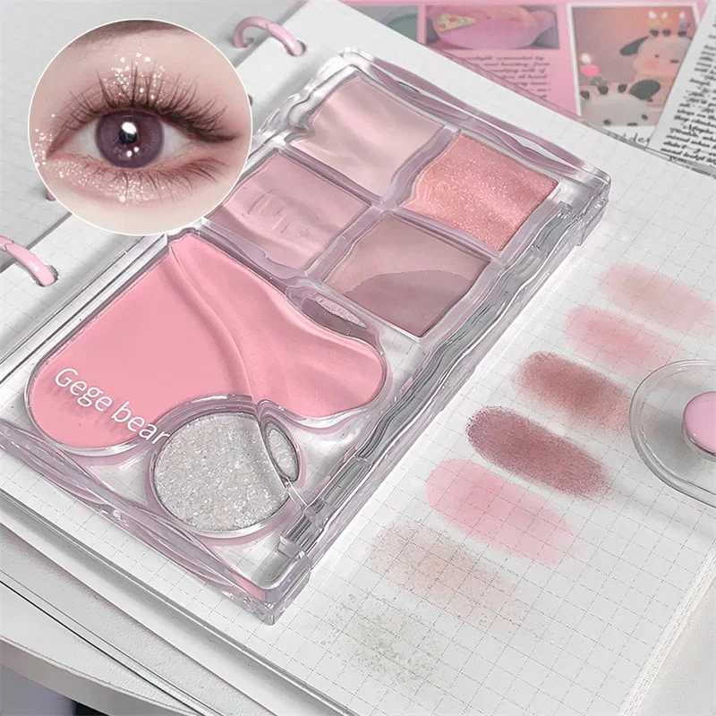 Glitter Eyeshadow Palette Pink Shimmer Matte Highlights Pearly Eye Shadow Korean Charming Eye Makeup Shiny Eyes Pigment CosmeticCL240812