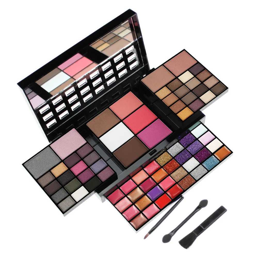 Makeup Kit For Women Set Brush Waterproof Glitter Matte Nude Eyeshadow Shimmer Pigment Powder Makeup 74 Color Eye Shadow PaletteCL240812
