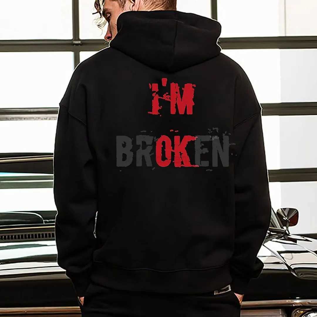 Mens Autumn And Winter Long-Sleeved Hoodie Daily Casual Street Retro Style Comfortable Version Soft And Warm Fabric 3D PrintiXJ240812