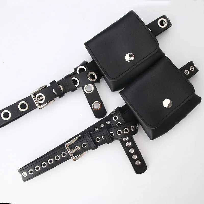 Belts Womens Belt with Alloy Heart-shaped Needle Buckle and Small Bag for Daily Wear Jeans for Trendy and Practical Womens Waist Bag Y240810BDR1