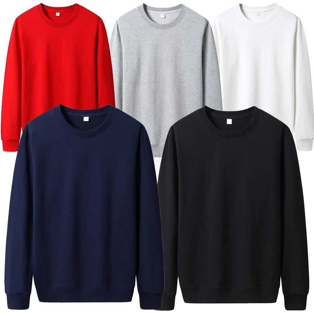 Men Casual Hoodie Solid Color Sweatshirt Fashion Winter Autumn Casual Sweatshirts Pullover Fleece StreetwearXJ240812