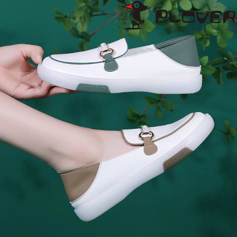 Ddmysports New One Step Mom Spring And Summer White Casual Women S Lightweight Soft Soled Shallow Mouth Le Fu Shoes Outdoor
