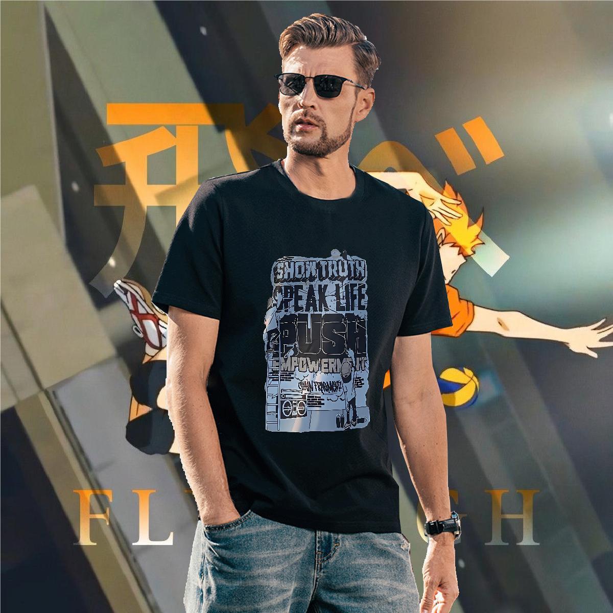 Loose Tshirts letter 230g Pure Cotton Street Breathable Crew Neck T shirt Custom Cartoon Stylist Tees