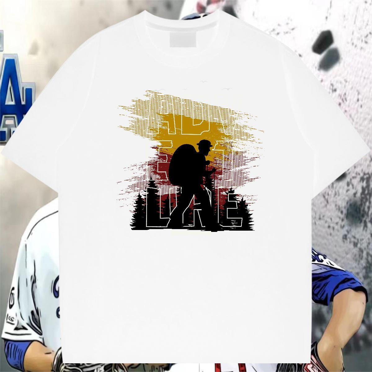Fashion Casual T-Shirts person Clothings 230g 100% Cotton Daily Wear Cool Plus Size Custom O Neck Short Sleeves Tshirts