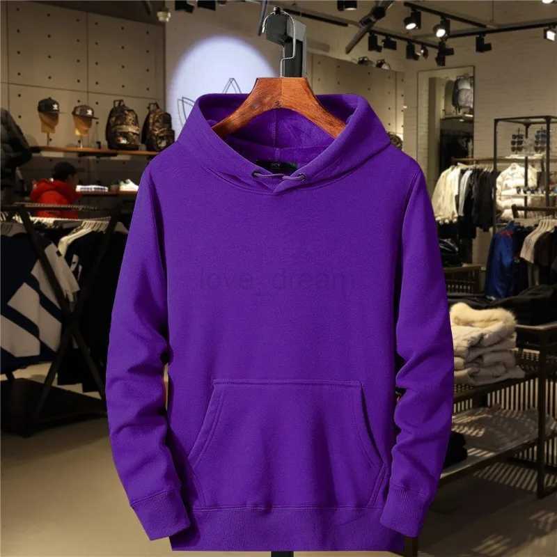 Originality Classical Fashion Mens Hoodies New Autumn Winter Solid Color Casual Mens Top Fleece Warm Hoodies Sweatshirt MaleXJ240812