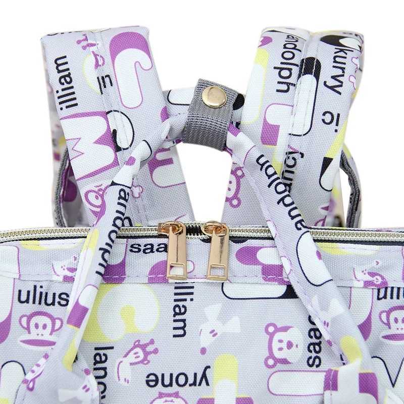 Multi functional bottle insulated backpack mommy bag diaper storage bag waterproof travel large capacity mother and baby bag W240812