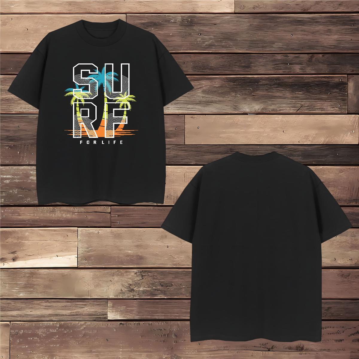 Customized 230g Pure Cotton Mens T Shirts Daily Wear Men Tops Tees Tshirts Breathable Short Sleeve Popular Black Oversized