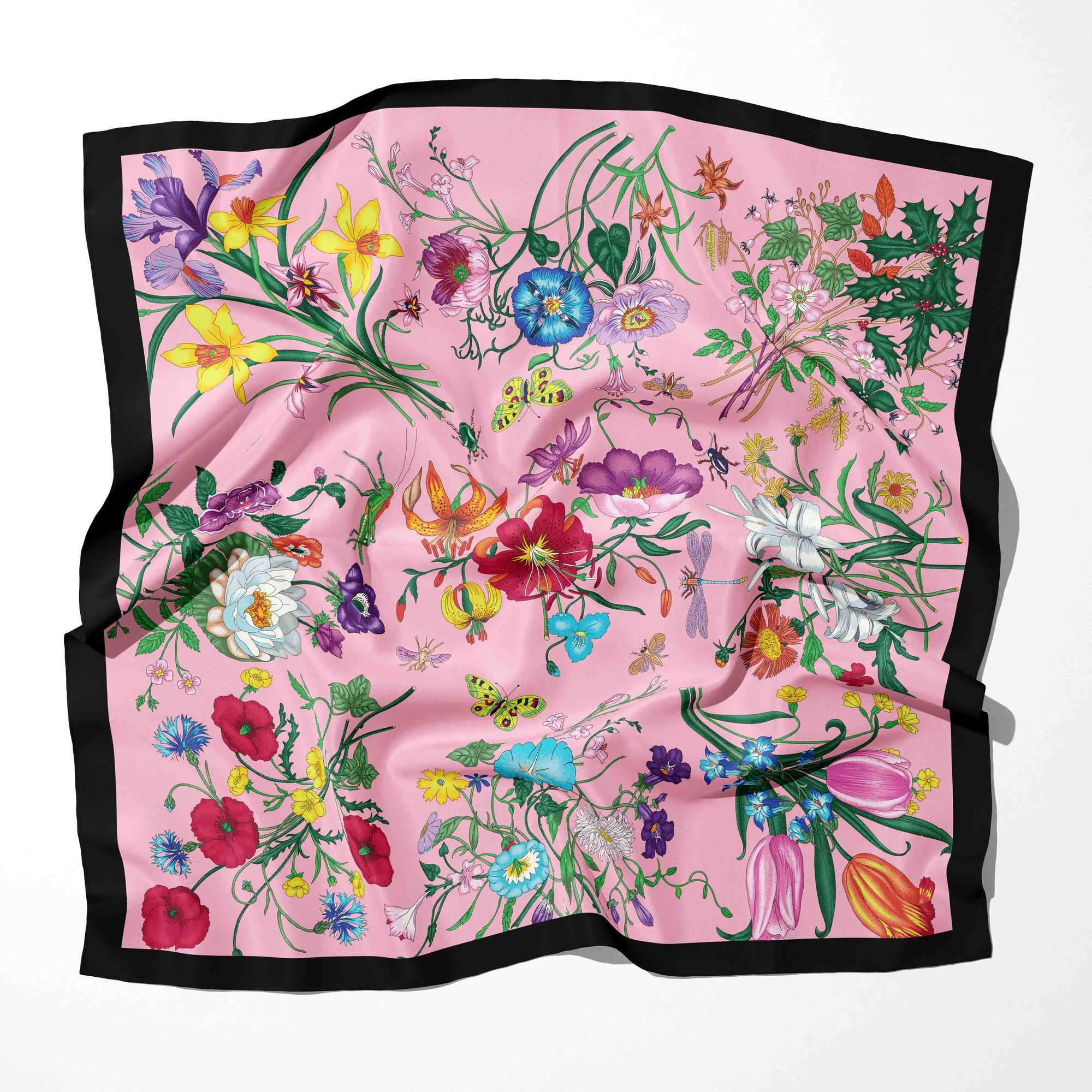 2023 Fashion Designer Printed Scarf Winter Warm Head Shawl Female Designer Wool Scarf Square Headband W240810