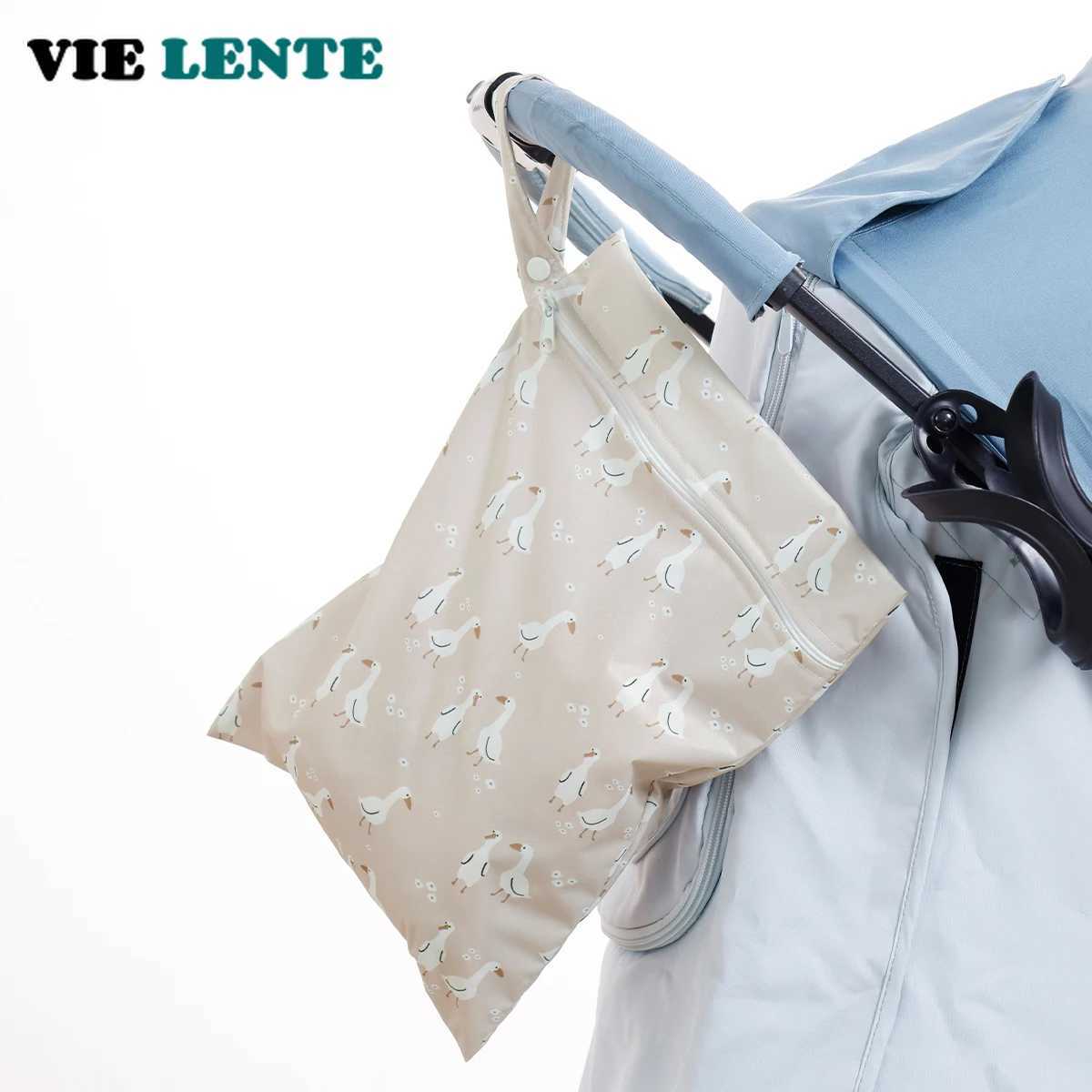 Elinfant 3-Piece Recycled Fabric Waterproof Dry Bag Portable Urine Bag Sanitary Storage Bag Baby Replacement Bag W240812